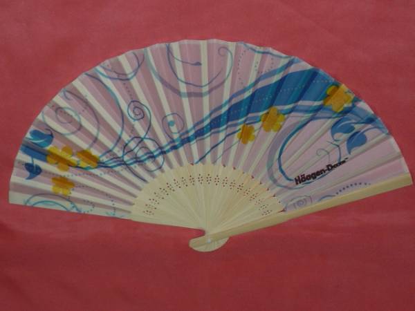 激レア!カワイイ♪ ハーゲンダッツ オリジナル 扇子(非売品)☆拍卖