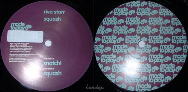 Riva Starr Squash/Snatch! Deep minimal dub Made to Play 2008 tech house拍卖