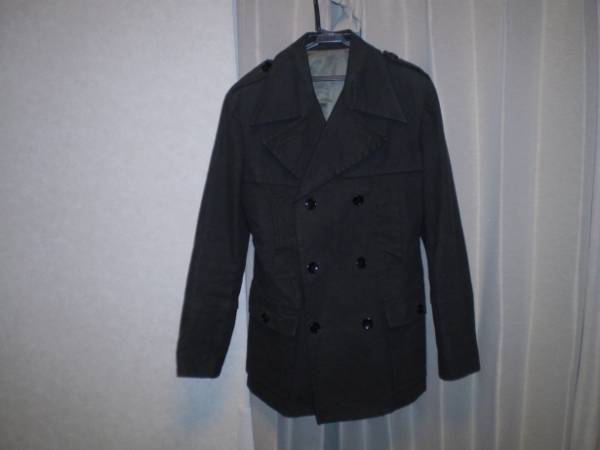 5351 プールオム ミリタリー コート サイズ2 特殊加工 カーキ拍卖