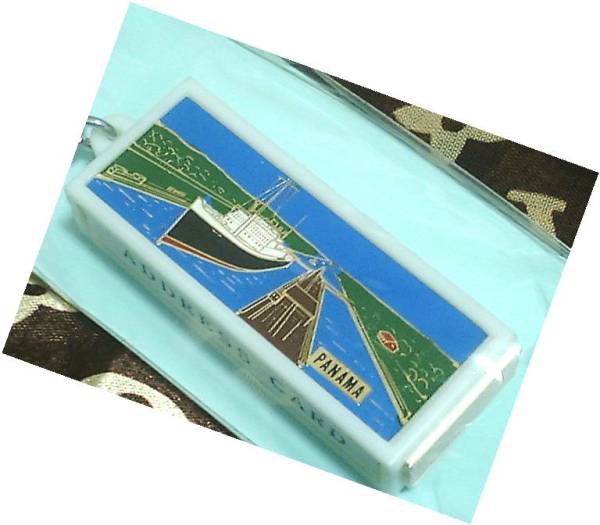 キーホルダー パナマ ◆ レア 昭和 レトロ 輸出向 船 港 新品拍卖