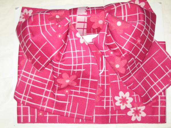 新品即決!女性yukata用、地紋柄結び帯3-64拍卖