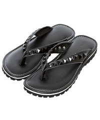 新品VSH062【VANQUISHコンバットスタッズサンダル黒】デニム拍卖