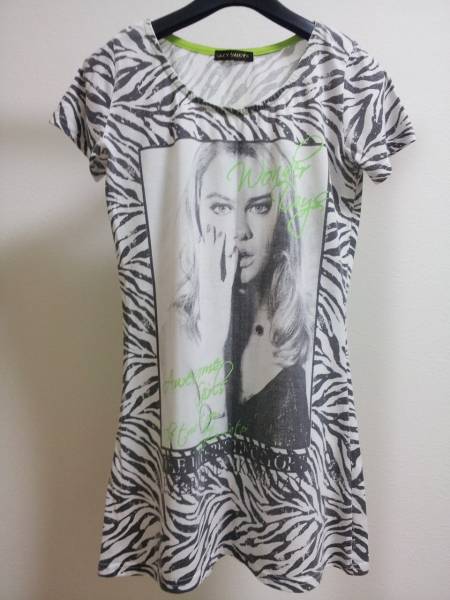 良品中古★LAZY DAISY レイジーデイジー 半袖Tシャツ 半袖シャツ サイズM ゼブラ柄拍卖