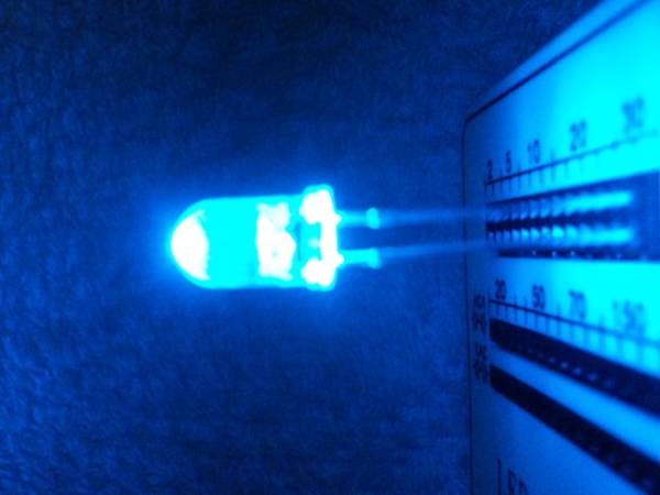 5mm 砲弾型LED ブルー13000mcd 1000個拍卖