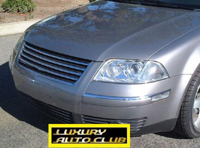 2002-2005 VW パサート B5.5 クロームメッキフィングリル V6 W8 4 グリルカバー スポ-ツグリル 専用設計 外装カスタム ボディ-パ-ツ拍卖