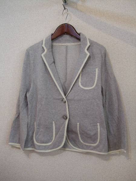 NICECLAUPグレー×白カジュアルジャケット(USED)32813)拍卖