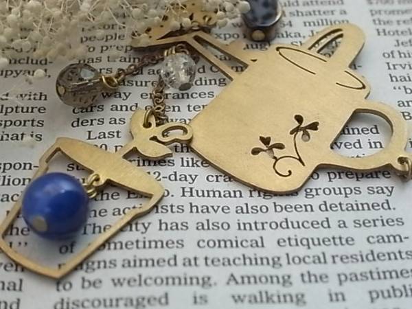 ★新品★真鍮ジョウロ&プランターネックレス ガーデニング拍卖