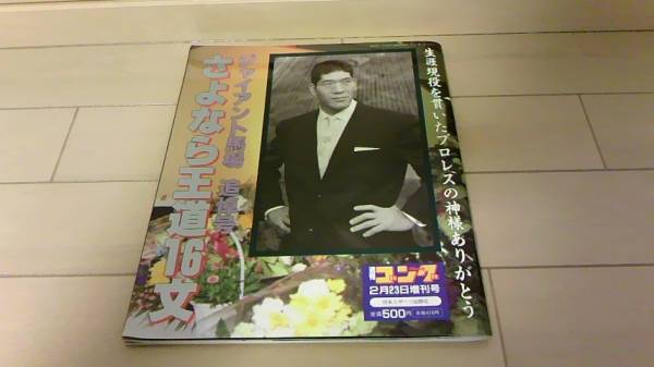 ジャイアント馬場 追悼号 さよなら王道16文 アントニオ猪木のライバル拍卖