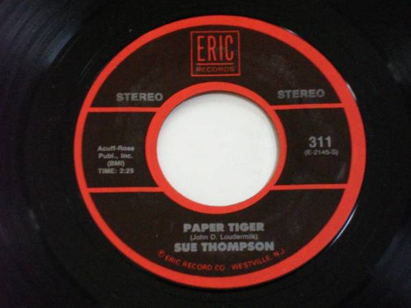 スー・トンプソン 米EP「PAPER TIGER」/「NORMAN」全米23位/3位拍卖