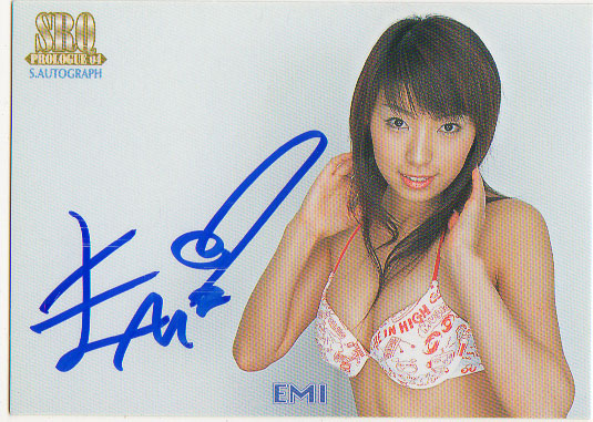SRQ04プロローグ EMI 水着直筆サインカード拍卖