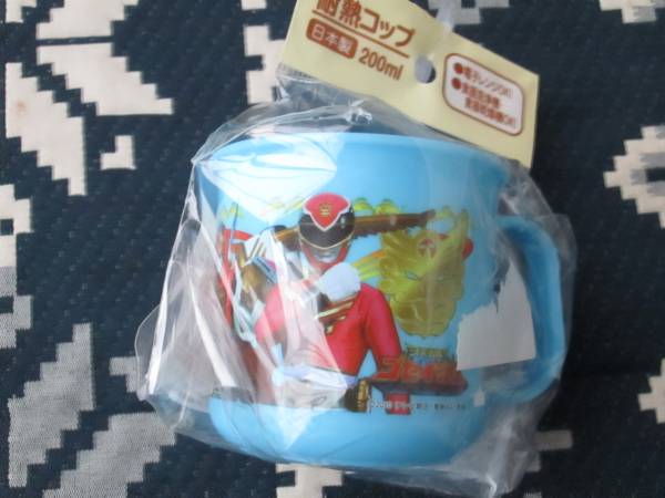 ○新品!ゴセイジャー耐熱コップ水色200ml○拍卖