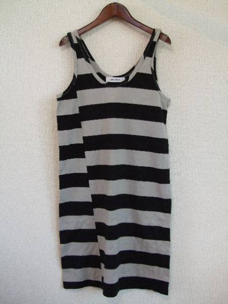 SUPERHAKKAボーダータンクトップ膝丈ワンピ(USED)71813)拍卖