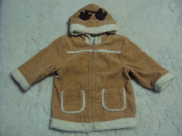 *海外USAアメリカインポートブランドジンボリーベロア調長袖羽織りジャケットコート18m24m拍卖