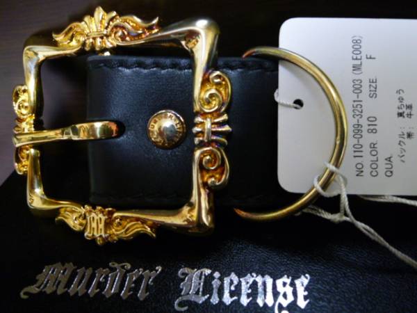 アウトレットベルトMurder License Black by VANQUISH拍卖