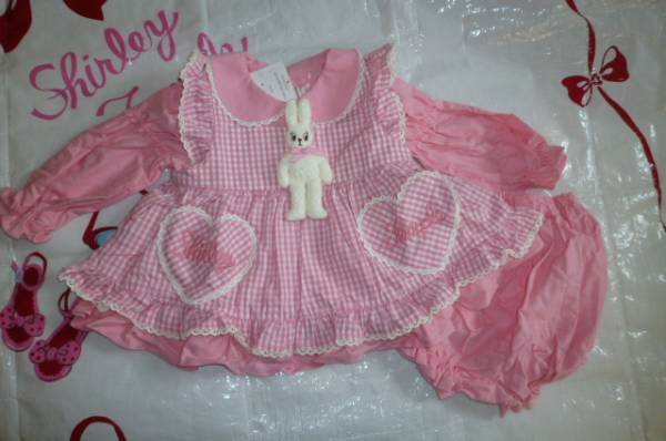 新品シャーリーテンプルうさぎワンピース70cm拍卖