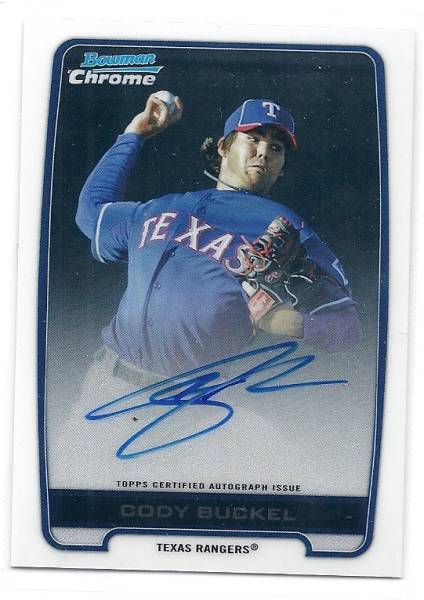 2012 Bowman Chrome Cody Buckel Auto拍卖