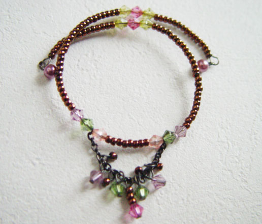 キラキラ スワロフスキービーズ使用のブレスレット拍卖