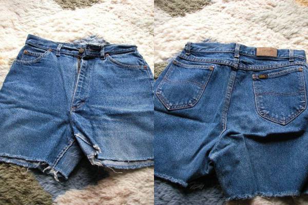 即決 早い者勝ち! LEE リー デニム ハーフパンツ ジーンズ 短パン ビンテージ拍卖