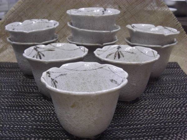 【即決】志野焼風 小鉢 おしゃれな細深小鉢 突き出し小鉢 10個セット拍卖