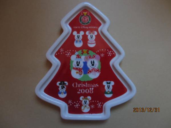 TDL☆クリスマス☆2008年☆プレート☆中古拍卖