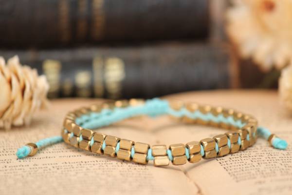 ◆新入荷◆ブラスビーズブレスレットD拍卖