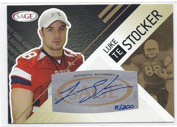 2011 Sage Luke Stocker Auto Gold /200拍卖