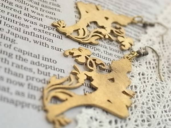 ◆未使用品◆真鍮・バレリーナ・ピアス拍卖