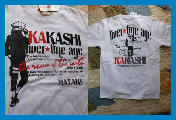 【新品】 LIVERTINE AGE NARUTO コラボ Tシャツ Sサイズ ナルト カカシ 半袖 シャツ 廃版 レア 希少 即決あり拍卖