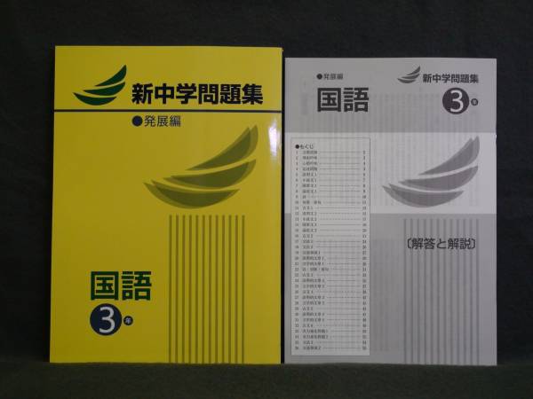 ★ 即発送 ★ 新品 新中学問題集 発展編 3年 国語 解答付拍卖