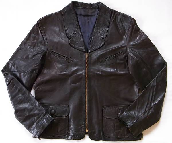 ガンダルフ レザージャケット 黒 タグ欠損拍卖