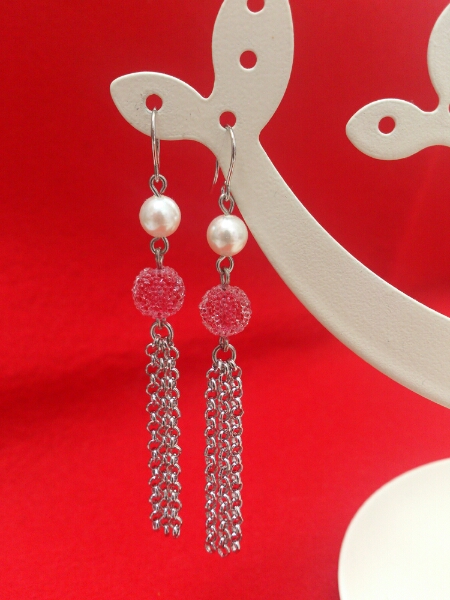 ハンドメイド★シュガービーズのチャイナ ピアス (497)値下げ拍卖