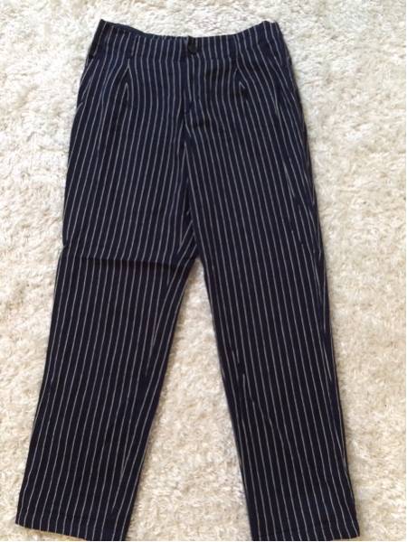 グリーンパークスフーワ/ストライプパンツ/ネイビー拍卖