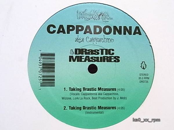 ★☆Cappadonna「Taking Drastic Measures」☆★拍卖