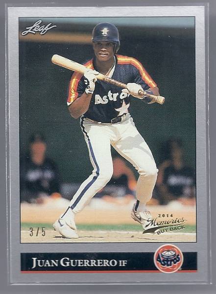 2014 Leaf Best of Baseball Juan Guerrero 1992 Buyback /5拍卖