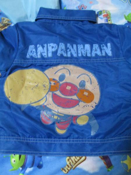 ○新品!アンパンマン袋つきコート青90cm○拍卖