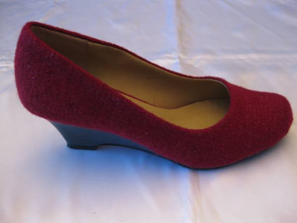 ★超美品/USED★melody fair/ハラコ調/ウェッジソール★24cm★拍卖