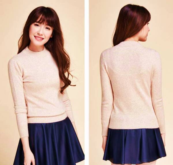 ☆冬暖か着心地の良い婦人用カシミヤ混・ハイネックセーターXL B☆拍卖