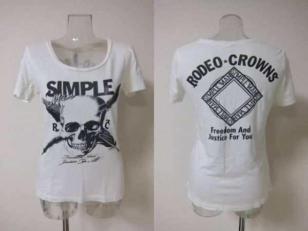 rodeo crowns ロデオ 半袖Tシャツ サイズS ダメージ加工拍卖