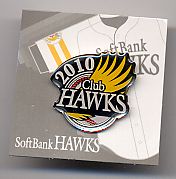 ソフトバンクホークス 10CH入会年度ピンバッジ 郵送無料拍卖