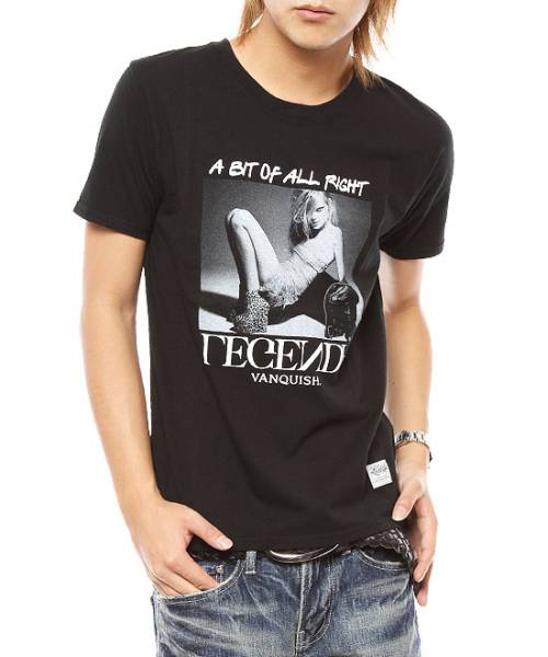 新品半袖TシャツM【VANQUISH LegendaフォトLEC067黒】拍卖
