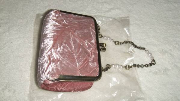 ★非売品新品★レストローズ【がま口型小物入れ(ピンク)】LEST ROSE★即決拍卖