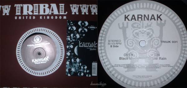 Karnak/ Jaydee Black moon/White rain Tribal UK 1995 Warehouse 90s拍卖