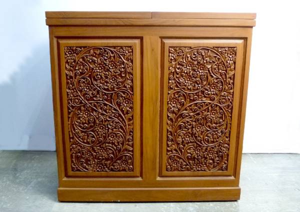 バーカウンター マホガニー◆拡張式 W1830~W915★展示新品 難有拍卖