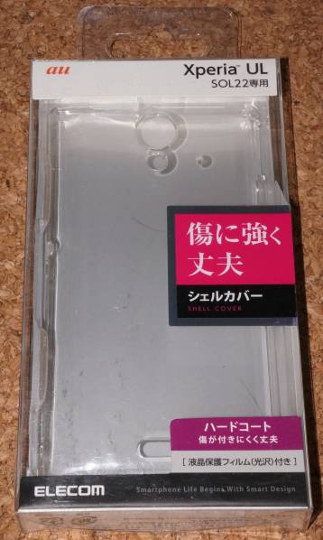 ★新品★ELECOM Xperia UL SOL22 au シェルカバー クリア拍卖