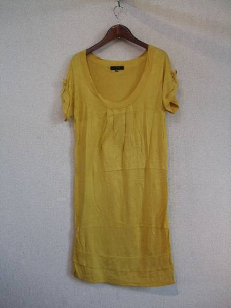 LEJOUR黄色半袖ニットワンピ(USED)31815②)拍卖