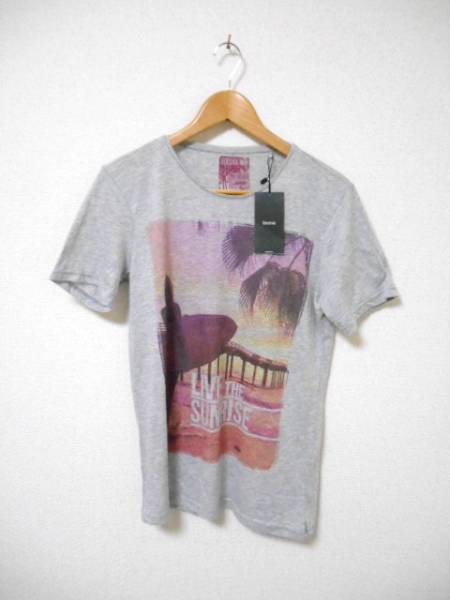 □Bershka/ベルシュカ 半袖 Tシャツ/グレー/メンズ/XS☆新品拍卖