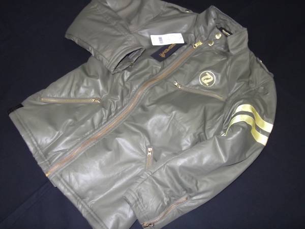 【新品 / 即戦力】 seven2 ジュニア ライダースJKT■130■カーキ■セブンツー拍卖