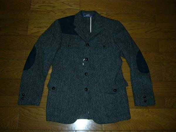 新品 GOODENOUGH IVY × harris tweed ウール テーラード ジャケット M グッドイナフ 定価78,000円 ハリスツイード JKT拍卖