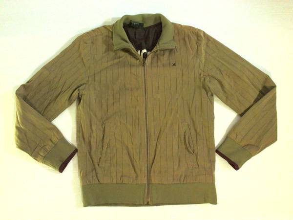 ☆ハーレー【Hurlex】ジップアップ ジャケット ブルゾン S カーキ拍卖