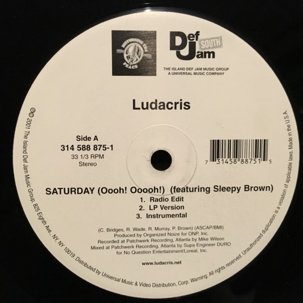 Ludacris / Saturday (Oooh! Ooooh!) / She Said拍卖